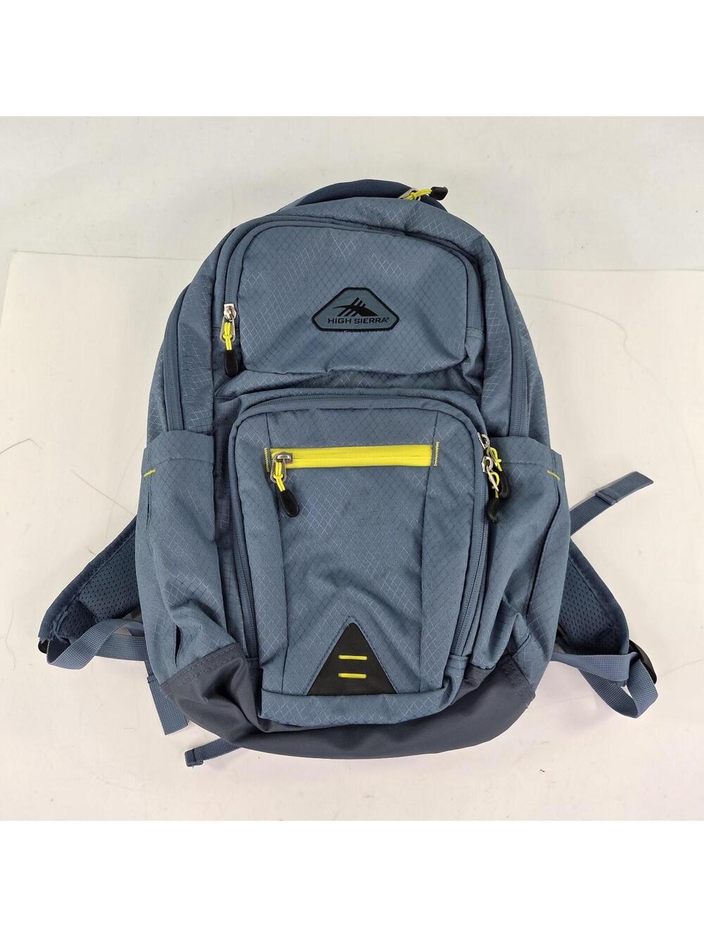 High Sierra Every day Tablet Sleeve 18.5x11x6" laptop Bag Blue School Backpack